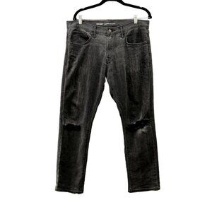 Old‎ Navy Skinny Ankle Distressed Jeans Mens34x30 (34x29) Black Charcoal Wash